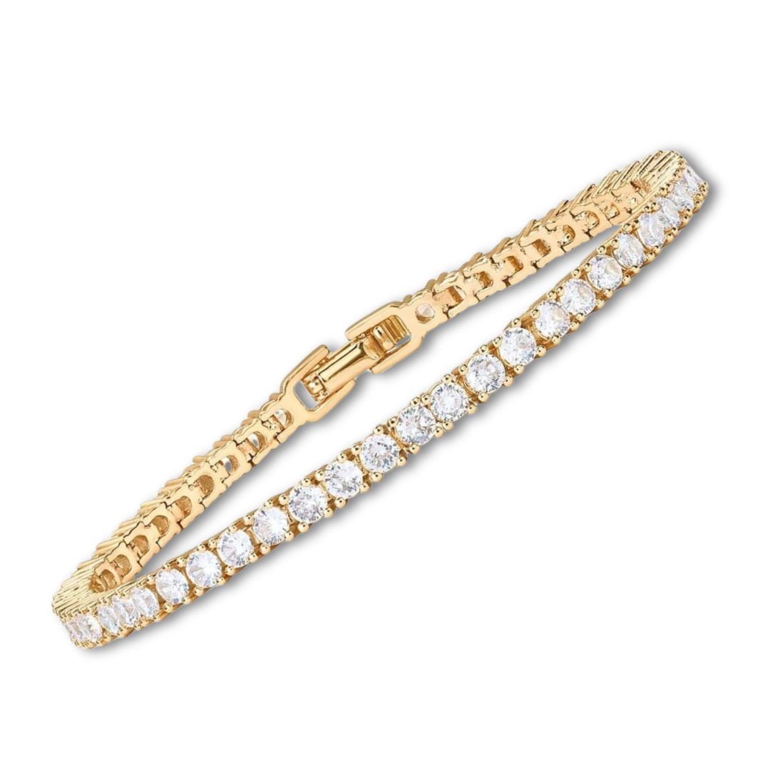 Elegant Gold Tennis Bracelet