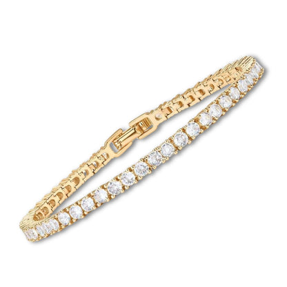 Elegant Gold Tennis Bracelet