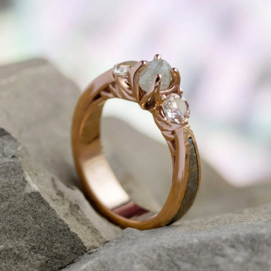 Rose Gold Opal Ring