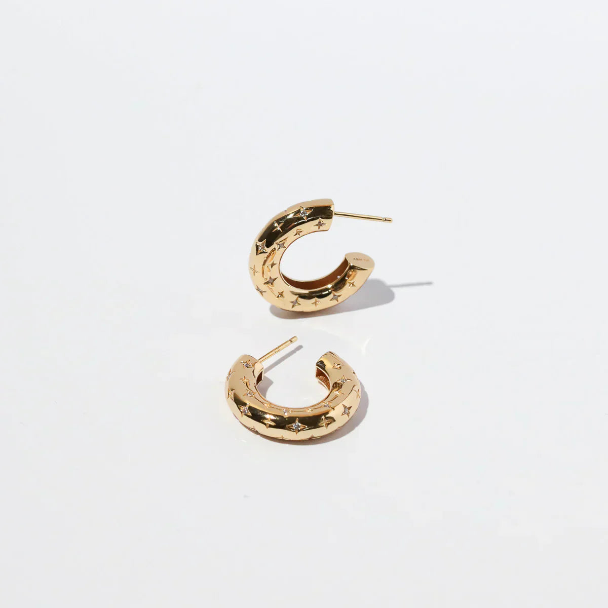 Galactic Gold Hoop Earrings