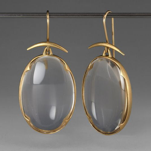 Retro Golden Crystal Earrings