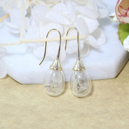 Dandelion-Inspired Pendant Earrings