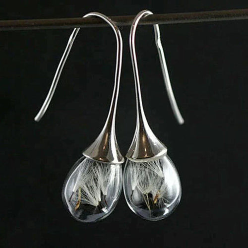 Dandelion-Inspired Pendant Earrings