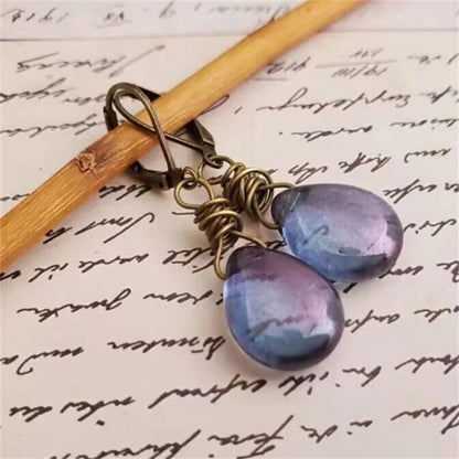 Retro Celestial Gemstone Earrings