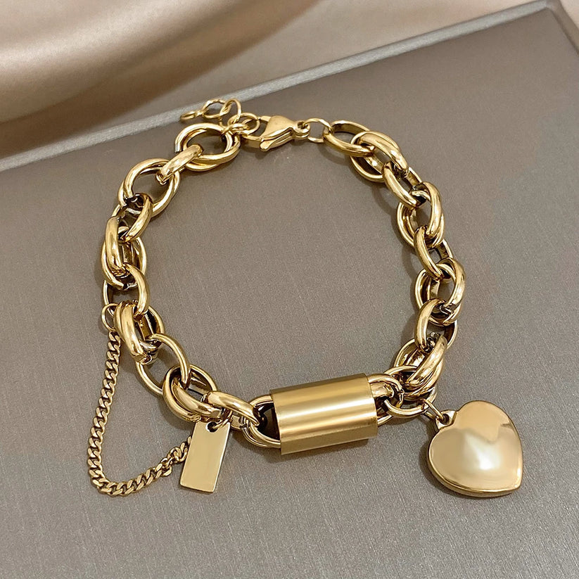Cozy Gold Chunky Bracelet