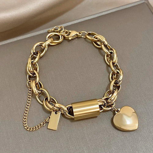 Cozy Gold Chunky Bracelet