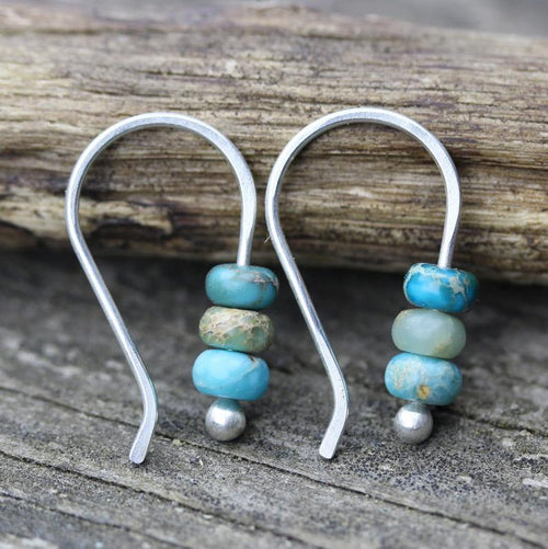 Turquoise Gemstone Bead Earrings