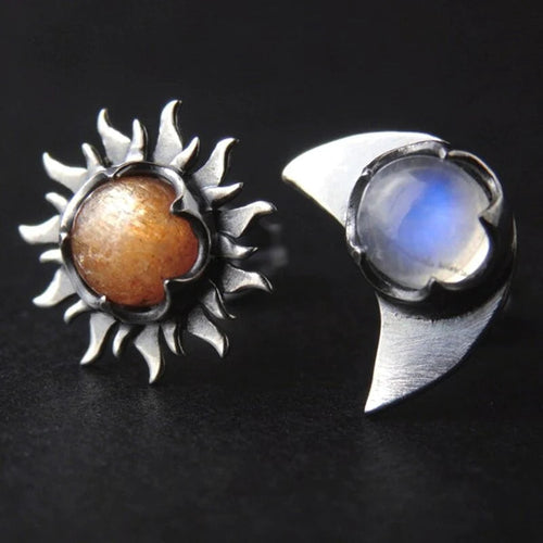 Sun and Moon Earrings