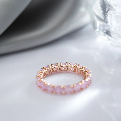 Elegant Round Zircon Stone Ring