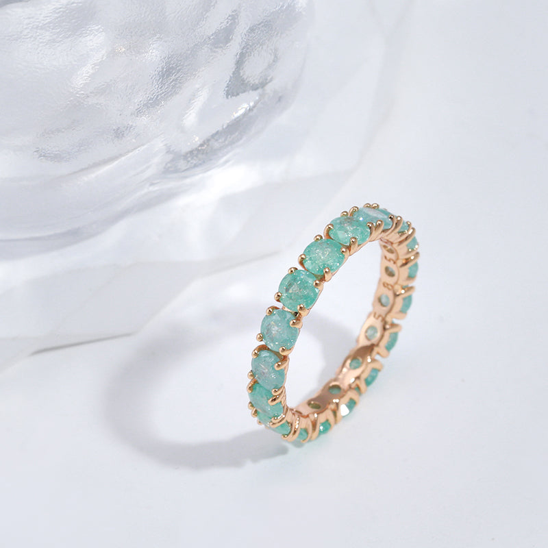Elegant Round Zircon Stone Ring