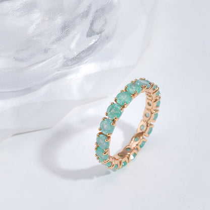 Elegant Round Zircon Stone Ring