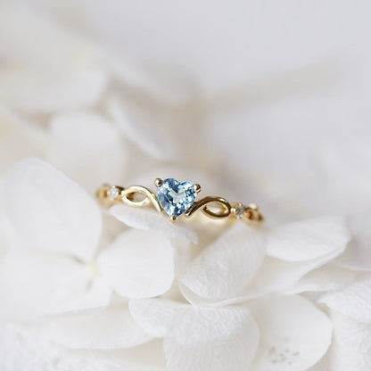 Heart-Shaped Zirconia Ring