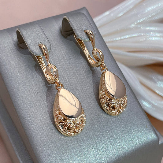 Chic Golden Drop Earrings