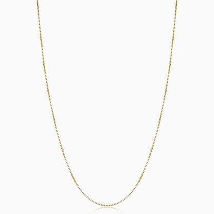 Gold Bodega Box Necklace
