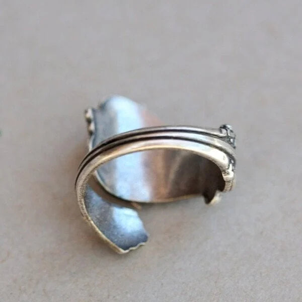 Flexible Owl Spoon Ring