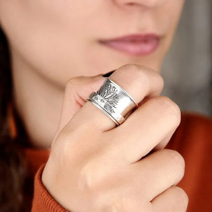 Tree of Life Meditation Spinner Ring