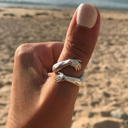 Adjustable Silver Hug Ring - Buy One, Get One Free!