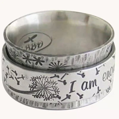 Tranquil Dandelion Meditation Ring