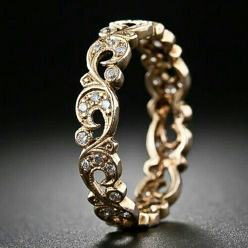 Retro Radiant Ivy Zirconia Ring