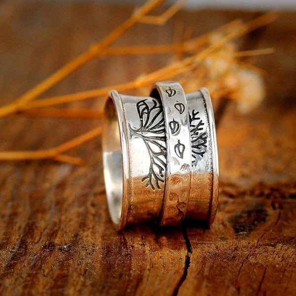 Tree of Life Meditation Spinner Ring