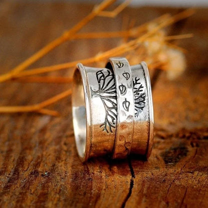 Tree of Life Meditation Spinner Ring