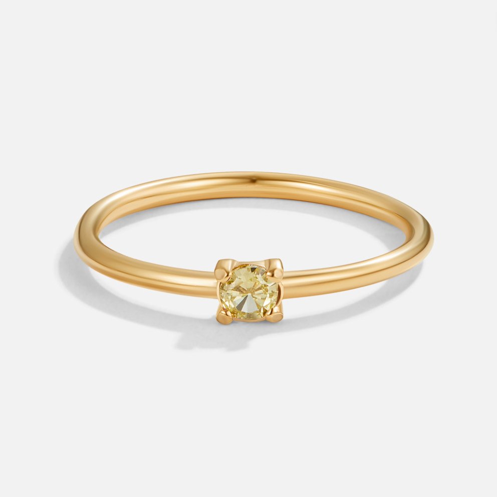 Gold Rings Featuring Birthstones