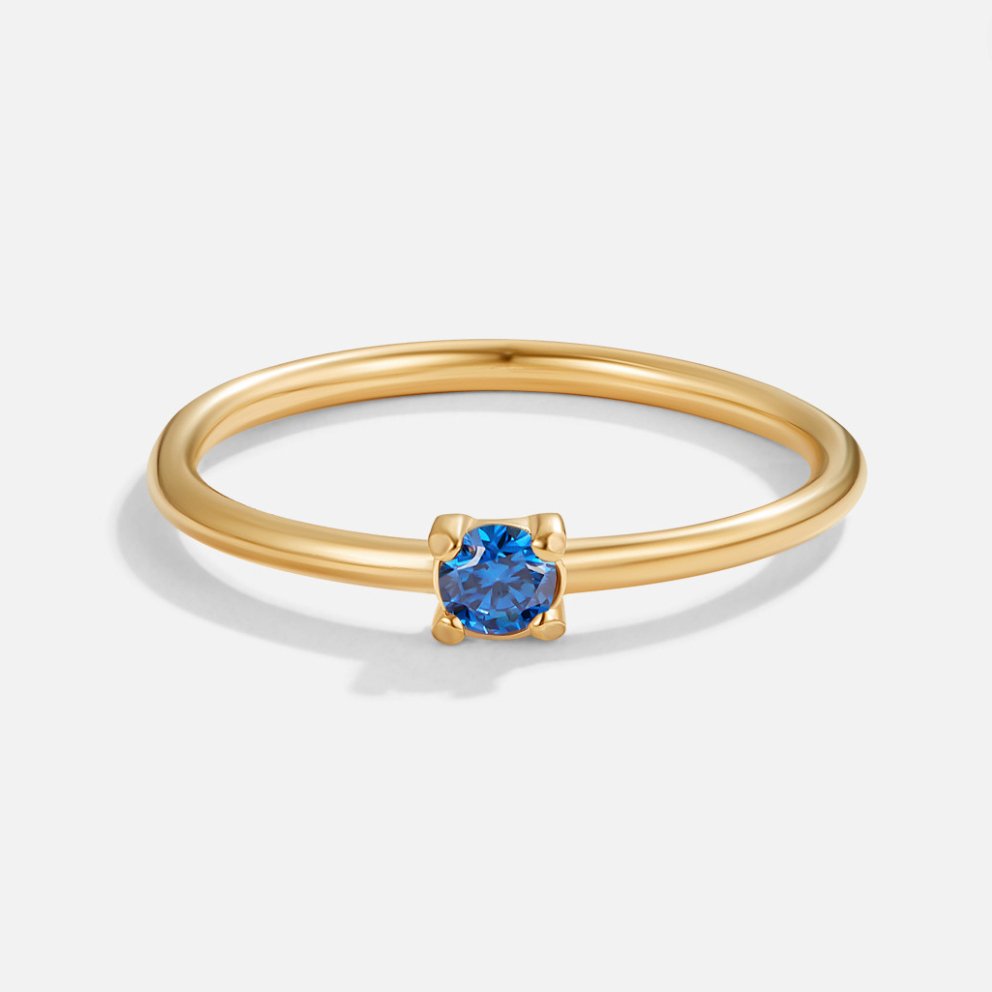 Gold Rings Featuring Birthstones