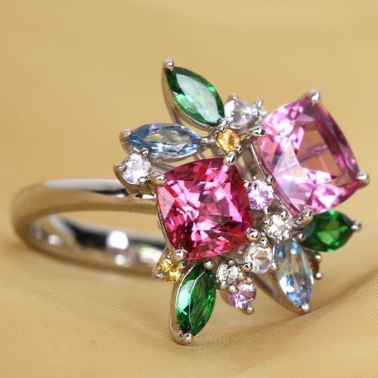 Retro Colorful Sparkling Ring