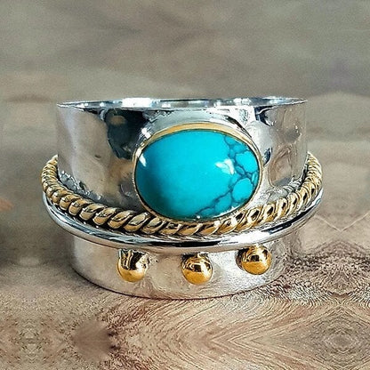Turquoise Oversized Band Ring