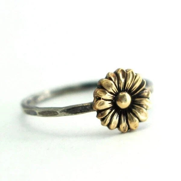Golden Sunflower Ring