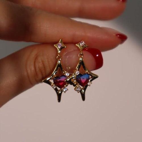 Retro Midnight Glow Earrings