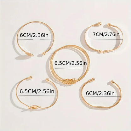 Gold Elegant Knot Bracelet Collection