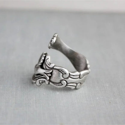 Floral Hummingbird Ring