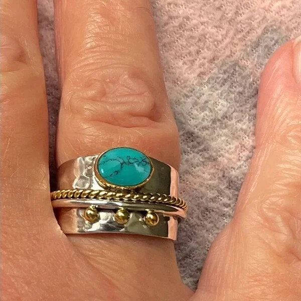 Turquoise Oversized Band Ring