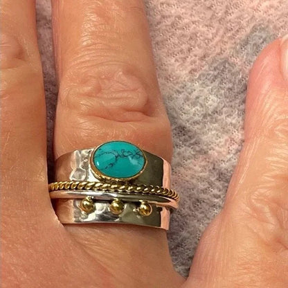 Turquoise Oversized Band Ring