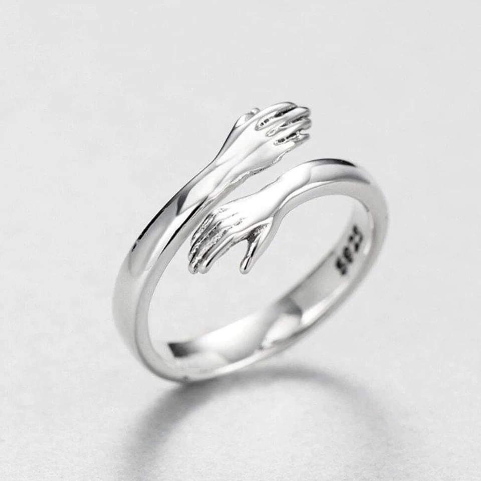 Adjustable Silver Hug Ring - Buy One, Get One Free!