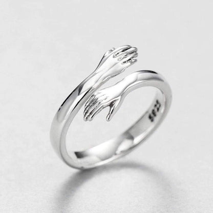 Adjustable Silver Hug Ring - Buy One, Get One Free!