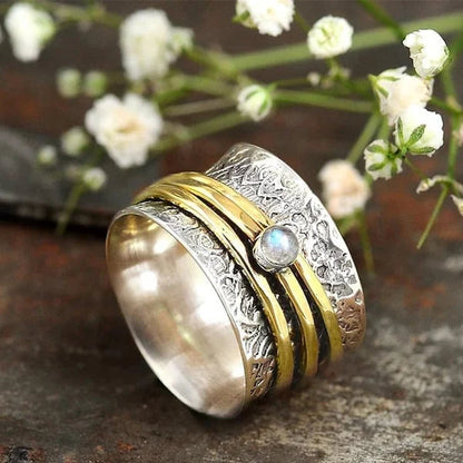 Lunar Serenity Meditation Ring
