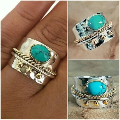 Turquoise Oversized Band Ring