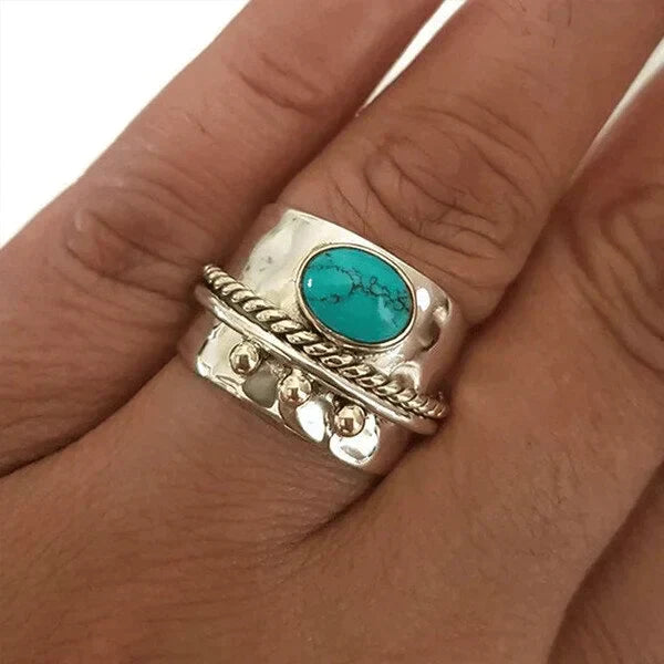 Turquoise Oversized Band Ring