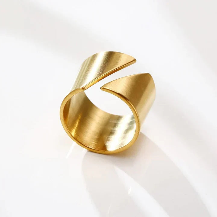 Radiant Gold Statement Ring