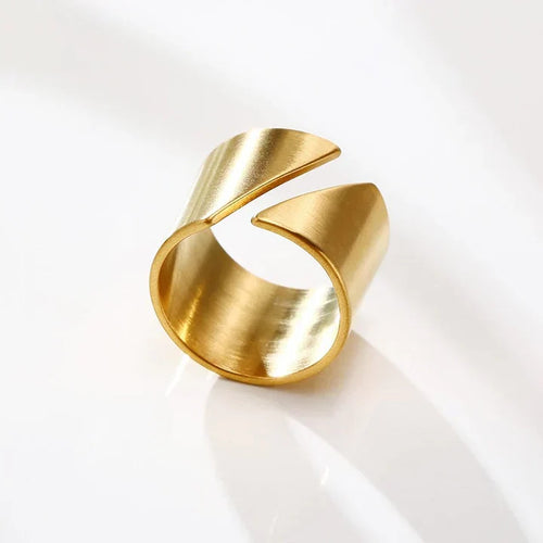 Radiant Gold Statement Ring