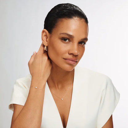 Cléa Gold Moissanite Stone Set