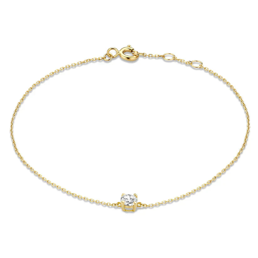Cléa Gold Moissanite Gemstone Bracelet