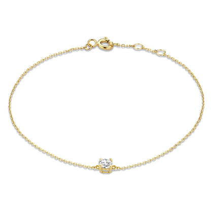 Cléa Gold Moissanite Gemstone Bracelet