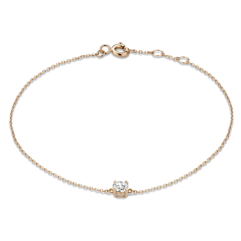 Cléa Gold Moissanite Gemstone Bracelet