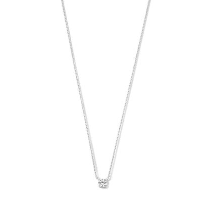 Cléa Gold Necklace with Moissanite Gemstone