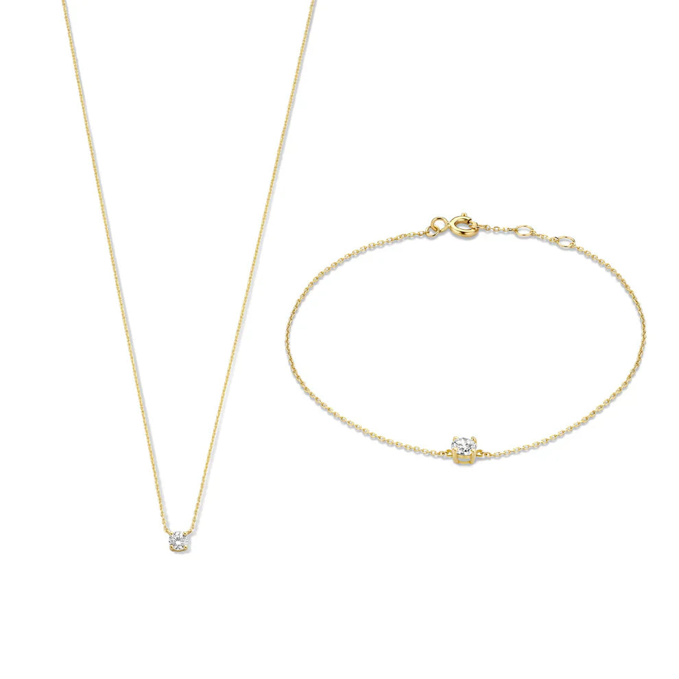 Cléa Gold Moissanite Stone Set