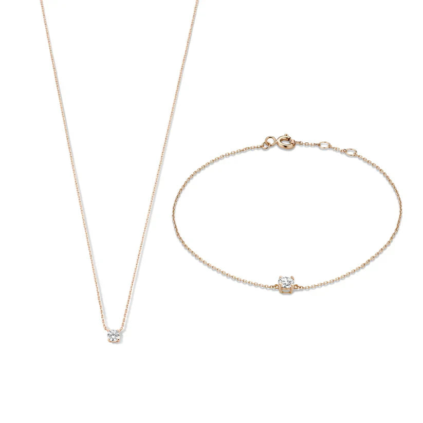 Cléa Gold Moissanite Stone Set