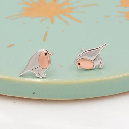 Robin-Inspired Stud Earrings